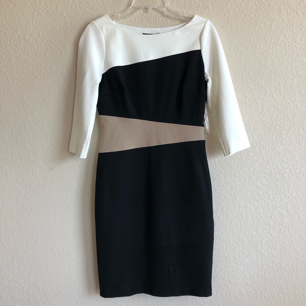 Color block shealth dress